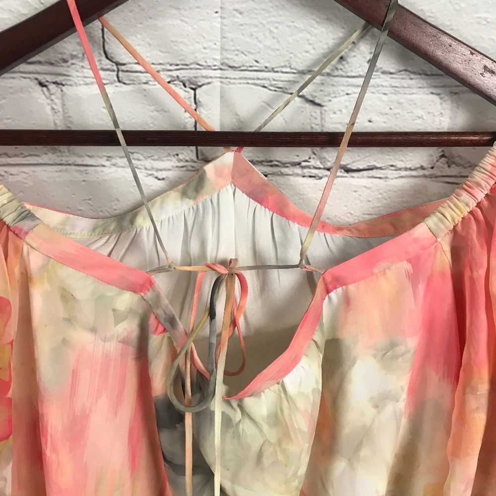 White House Black Market Watercolor Cold Shoulder - Picture 10 of 11